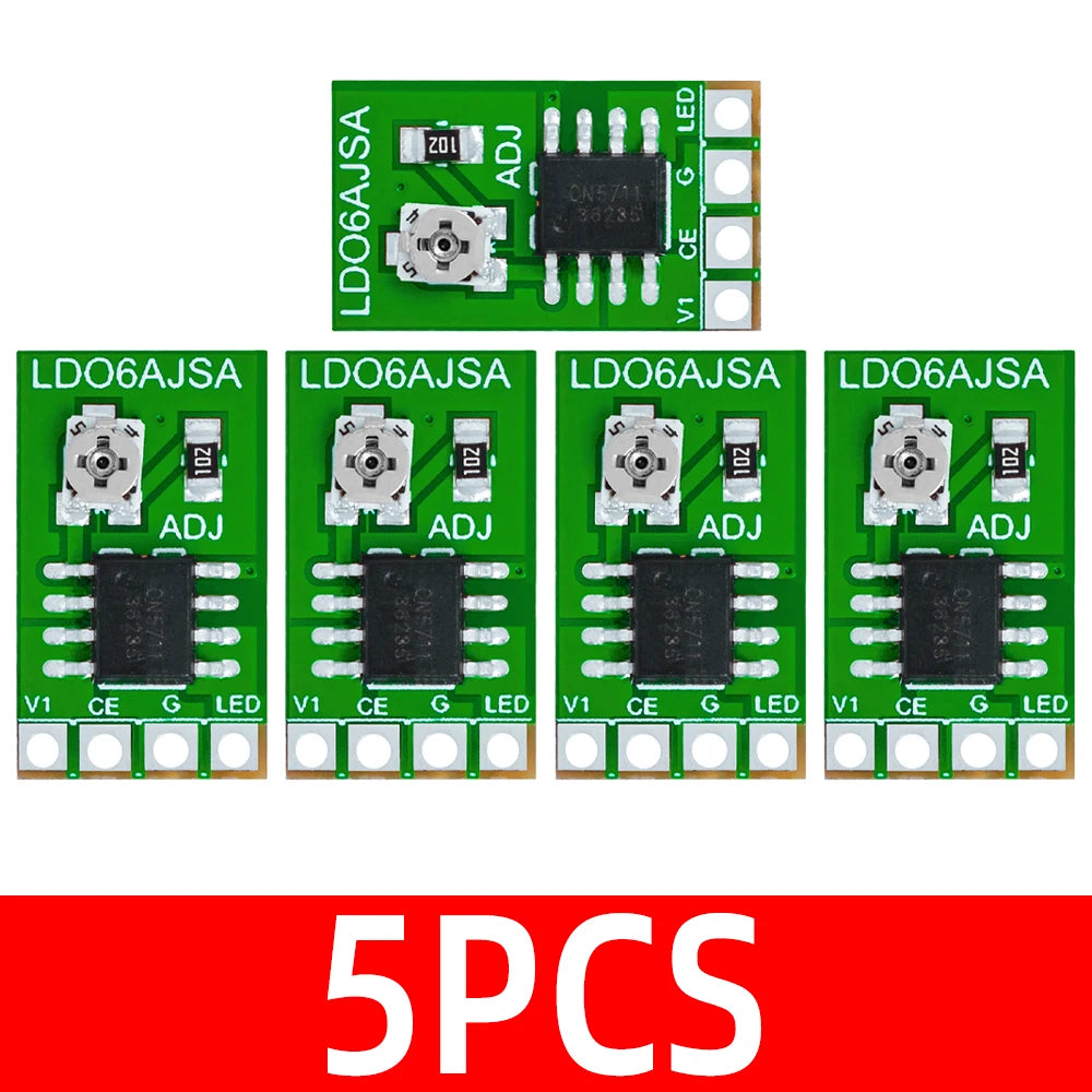 130-1500MA Adjustable Constant Current LED Driver DC 3 3V 7V 4 2V 5V Zpaxo 5PCS