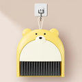 1 Piece Of Desktop Mini Broom With Dustpan Set, Cartoon, Cute Little Broom, Desktop, Keyboard, Window, Corner, Home Cleaning Zpaxo YELLOW
