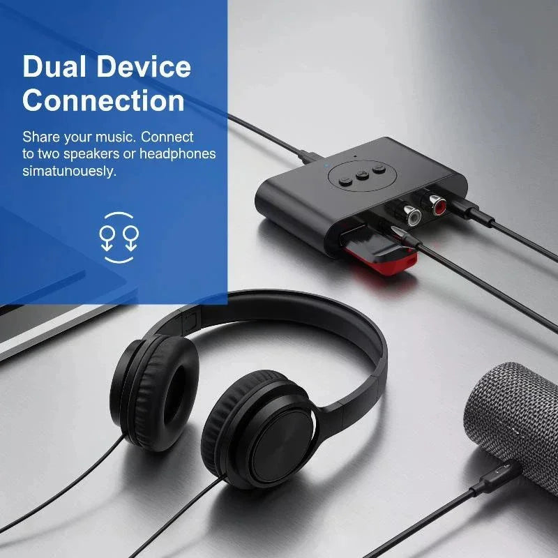 Bluetooth 5.3 AUX Adapter – Wireless Audio Receiver for Car & TV