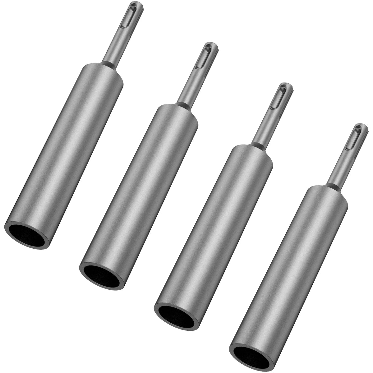 1 to 4 PCS SDS Plus Ground Rod Driver 17mm Earth Stake Grounding Rod Hardened Steel for SDS Plus Rotary Hammer Drill Power Tool Zpaxo 4PCS