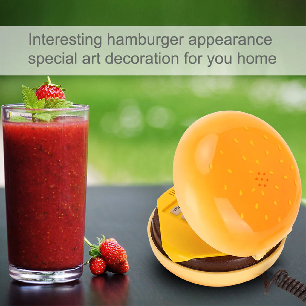 Novelty Emulational Hamburger Telephone Wire Landline Phone Home