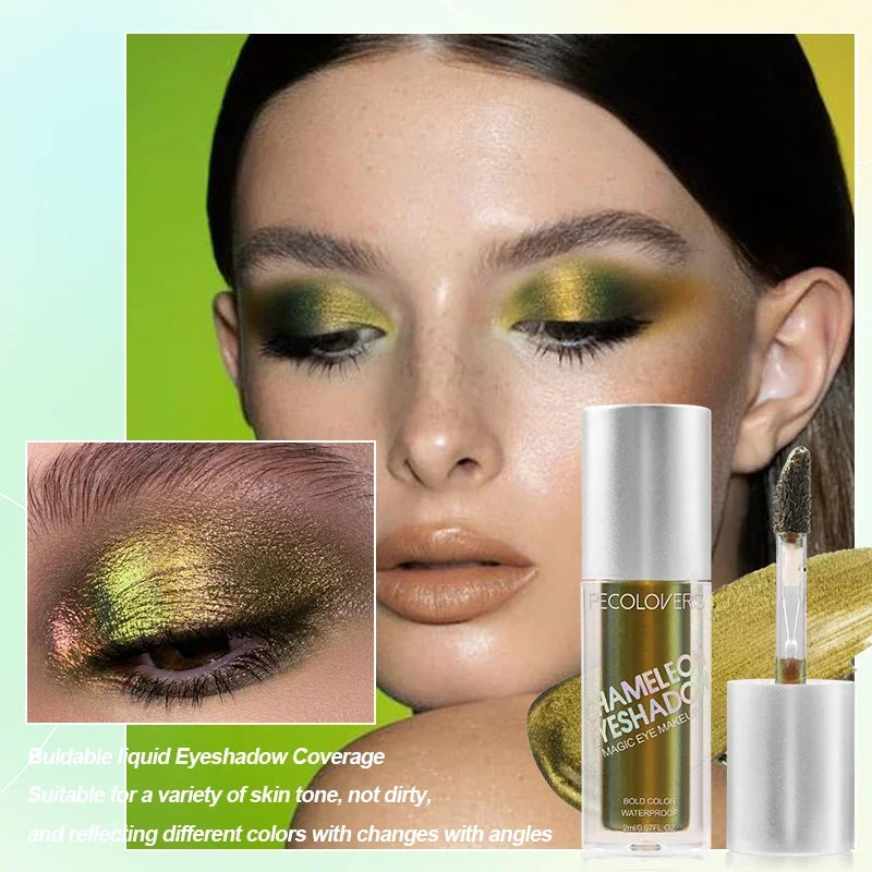 1 PC Powerful Color Chameleon Liquid Eyeshadow, Waterproof Sweatproof, Suitable for Bold and Exaggerated Makeup Zpaxo