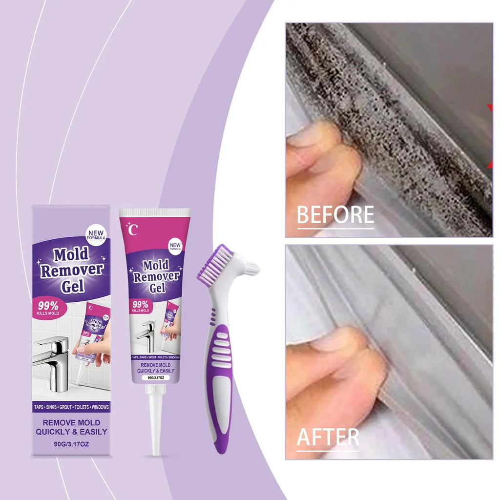 Tile Cleaner Gel Multi Purpose Grout Stain Remover Brush Restore