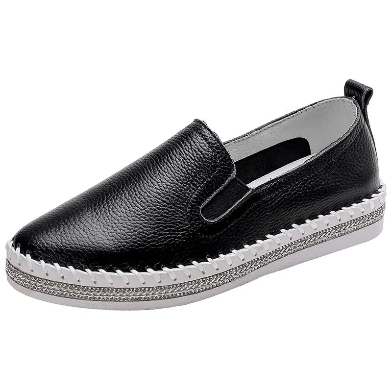 Winter Shoes women flat moccasins mixed colors bling crystal loafer slip-on embroider platform espadrilles new ladies shoes Zpaxo 4 37