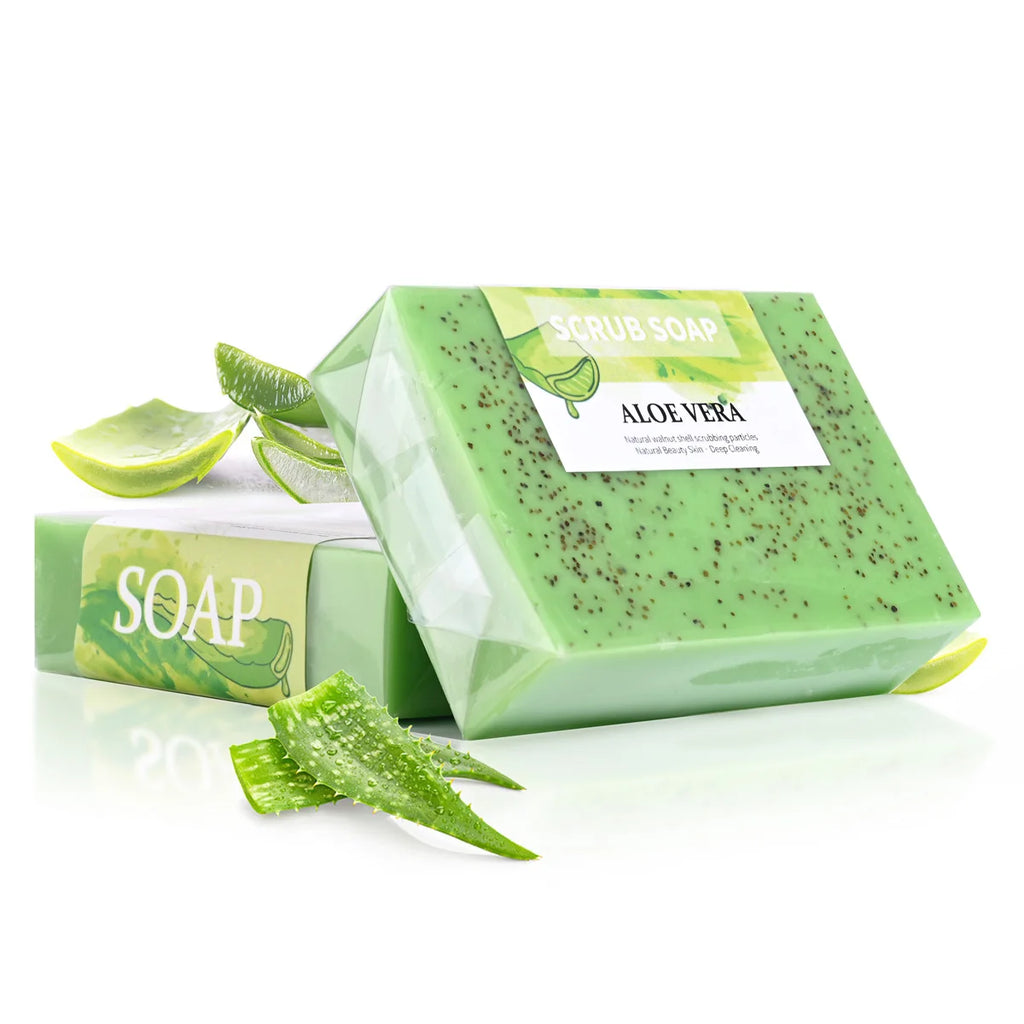 Organic Aloe Vera Soap – Acne Removal & Skin Whitening Bar Aloe Vera Bar Soap Zpaxo 100g