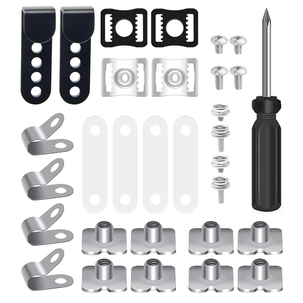 Football Helmet Repair Including Visor Clips J Screws Screwdriver