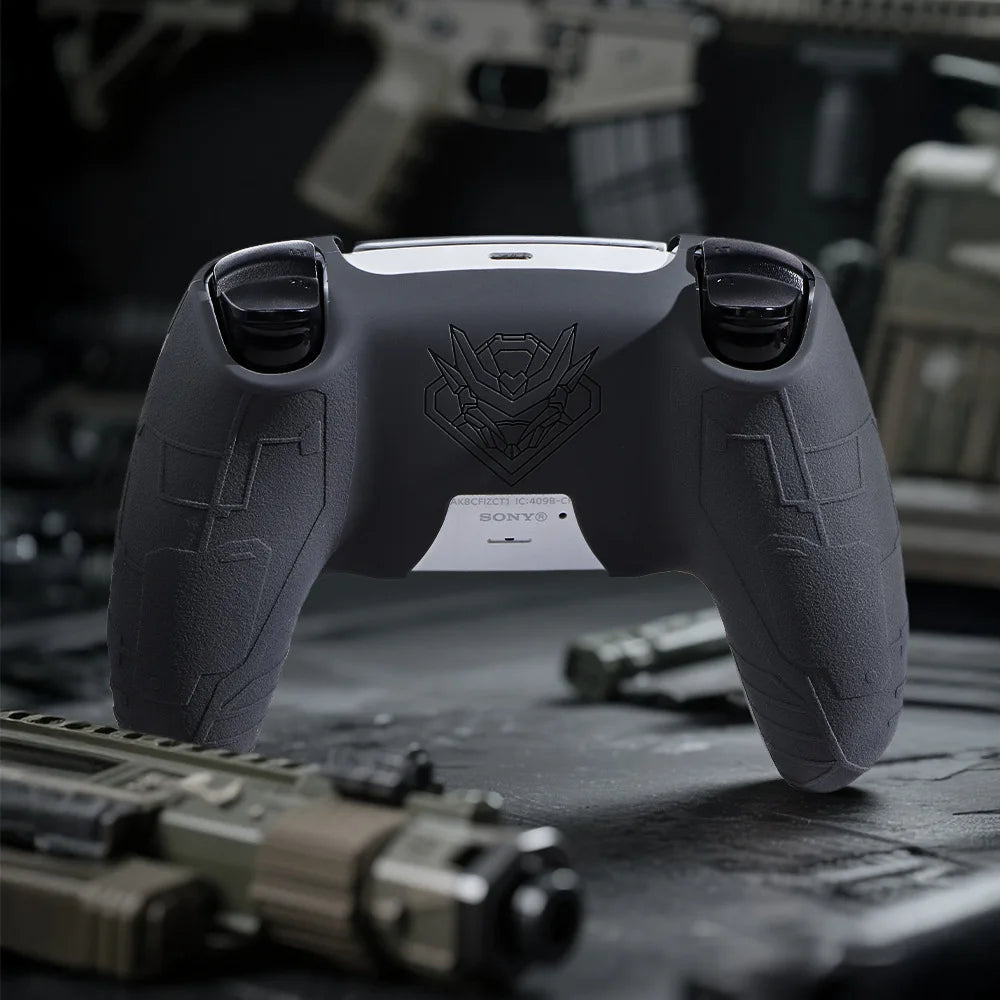 Matte Silicone Soft Protector Tactical Skin for Sony DualSense Edge Game Controller Case with Thumb Stick Grip Cap Cover for PS5 Zpaxo