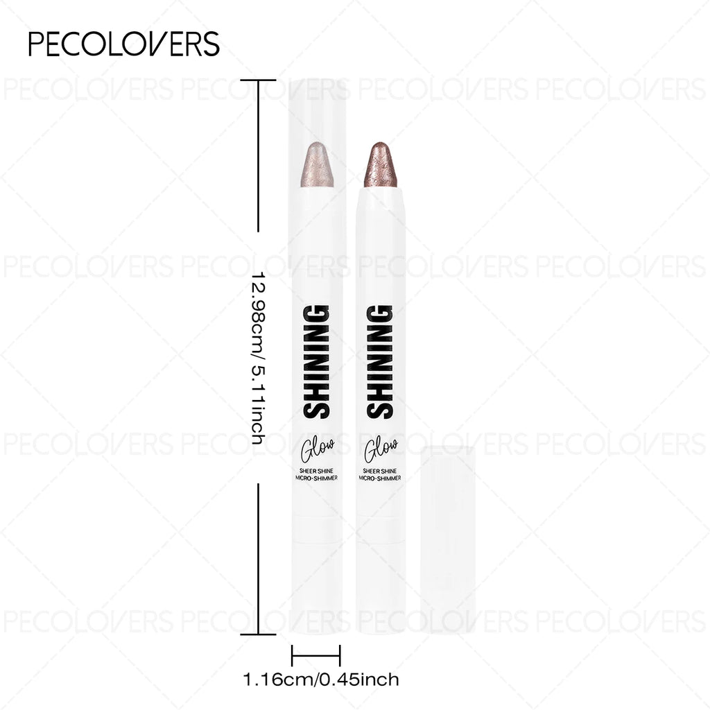 1PC Glitter & Shimmer Eyeshadow Stick - Pearly Highlighter Pen, Waterproof, Ideal for Stunning Eye Looks Zpaxo