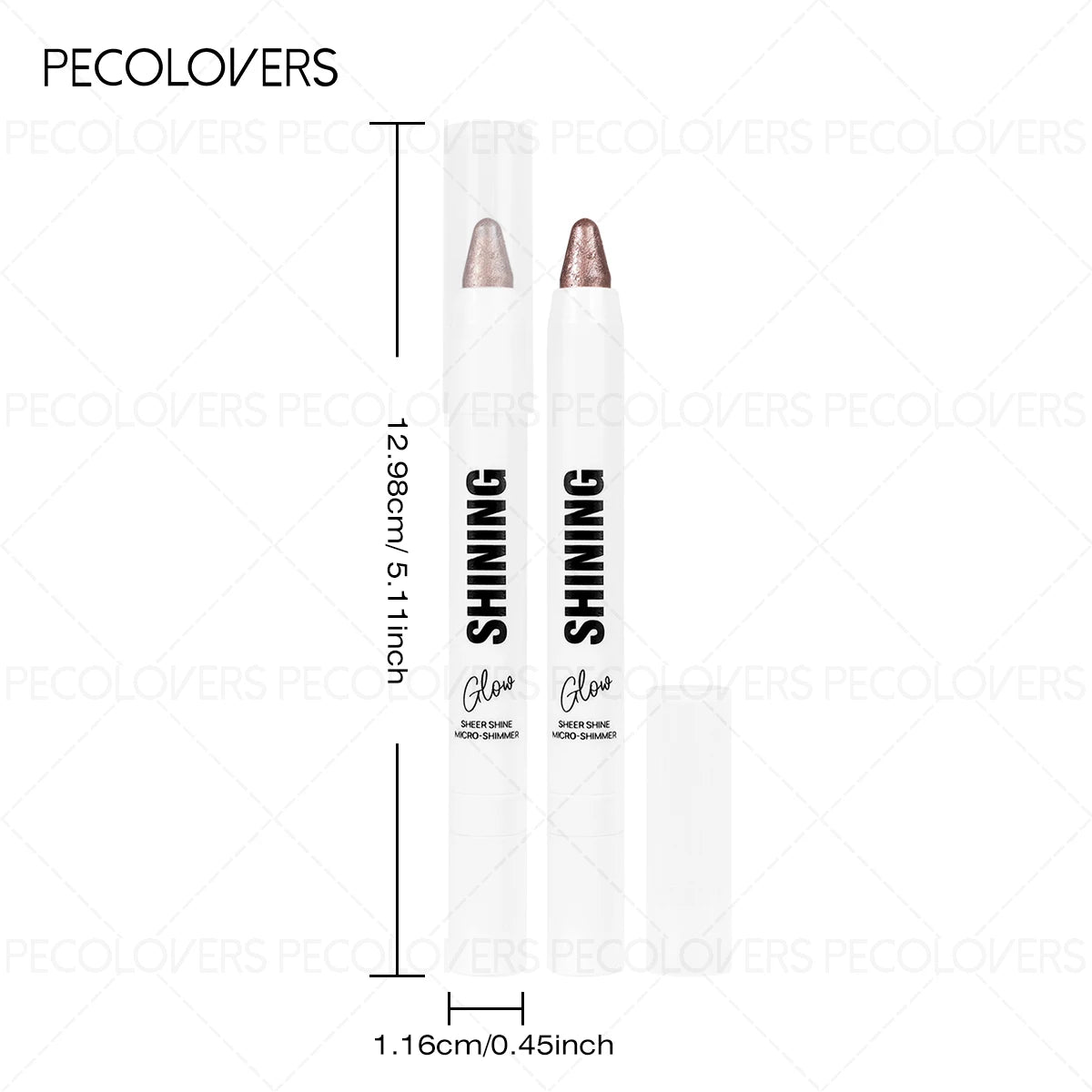 1PC Glitter & Shimmer Eyeshadow Stick - Pearly Highlighter Pen, Waterproof, Ideal for Stunning Eye Looks Zpaxo