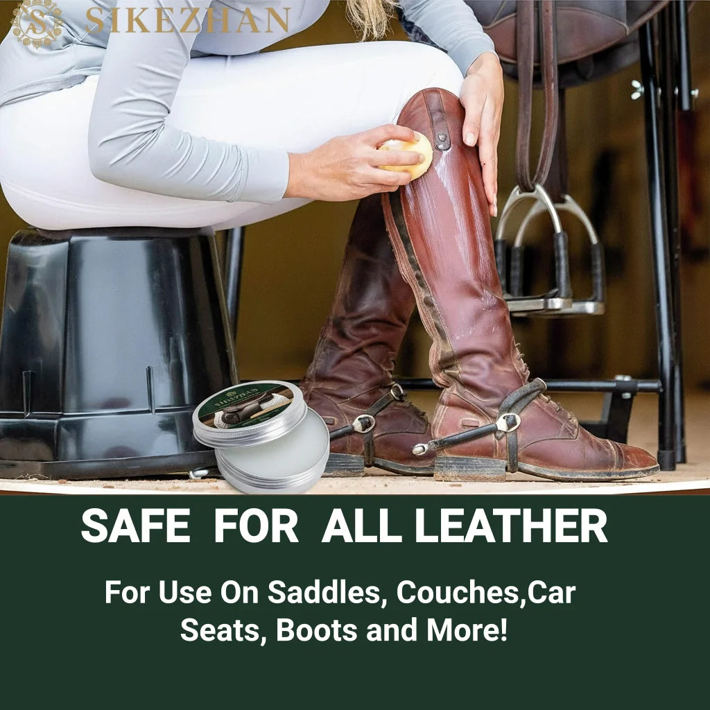 Professional High Quality Leather Saddle Cream Nourishing Softening Anti‑Crack Conditioner for Horse Saddles Cleaner Polishing Zpaxo