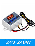 XH-W3001 10A Digital LED Thermostat Temperature Controller 12V/24V/220V for NTC Temperature Sensor Zpaxo 24V 240W