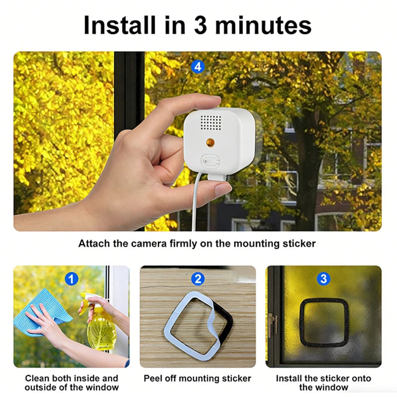 Mini 4K HD Camera WiFi Wireless Monitoring Security Protection Remote Monitor Video Surveillance Smart Home Security System 2026 Zpaxo