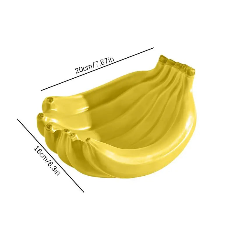 Creative Banana Shaped Storage Tray Ceramic Fruit Household Snack