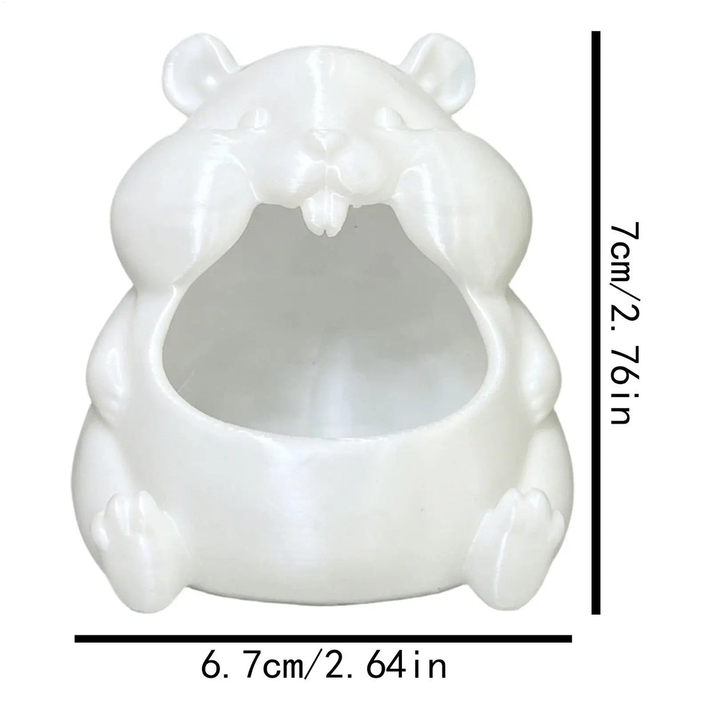 Hamster Shaped Candy Bowl Cute Decorative Tray Multipurpose Organizer