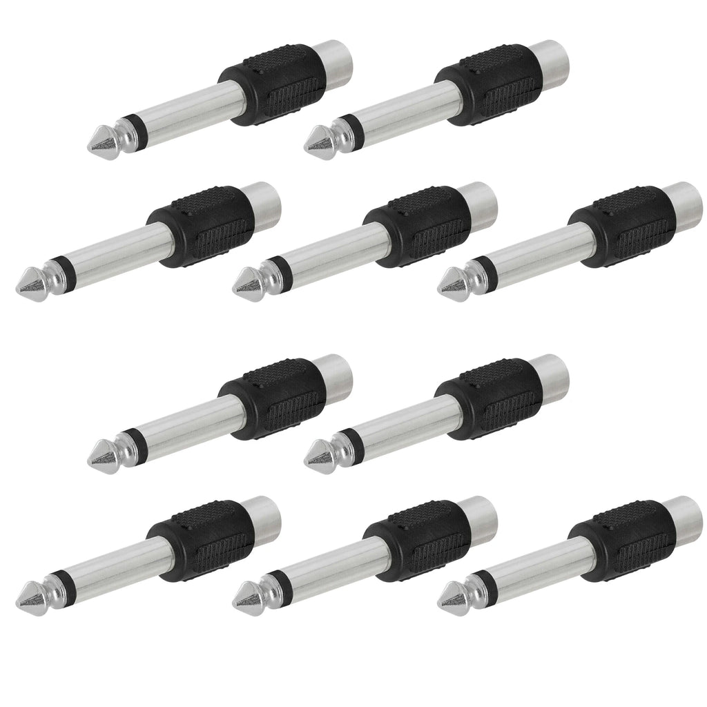 RCA Female Jack 1 4 Male Mono Plug Audio Stereo Adapter Connector