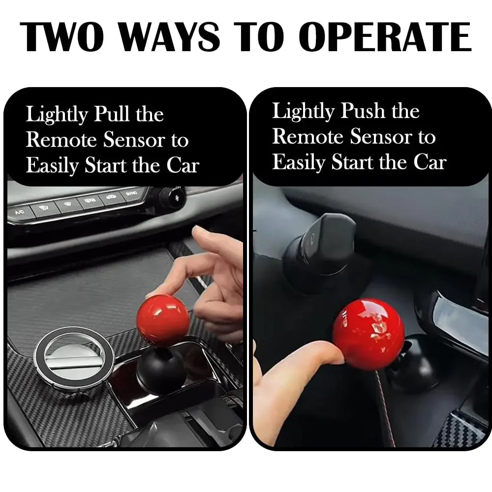 Metal Push to Start Button Cover – Car Engine Start Stop Decor