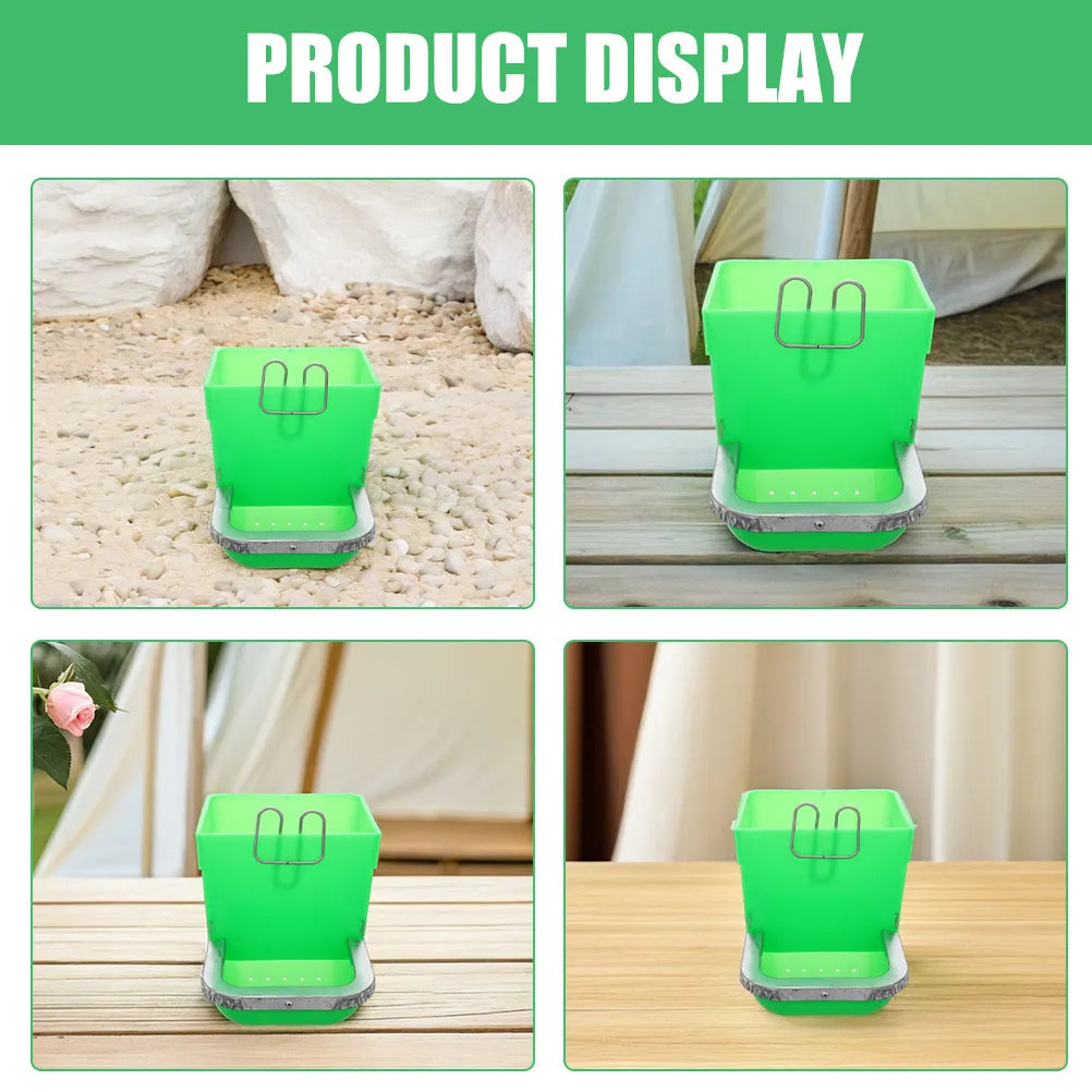 Automatic Plastic Rabbit Food Box Large Capacity Feeder Hanging