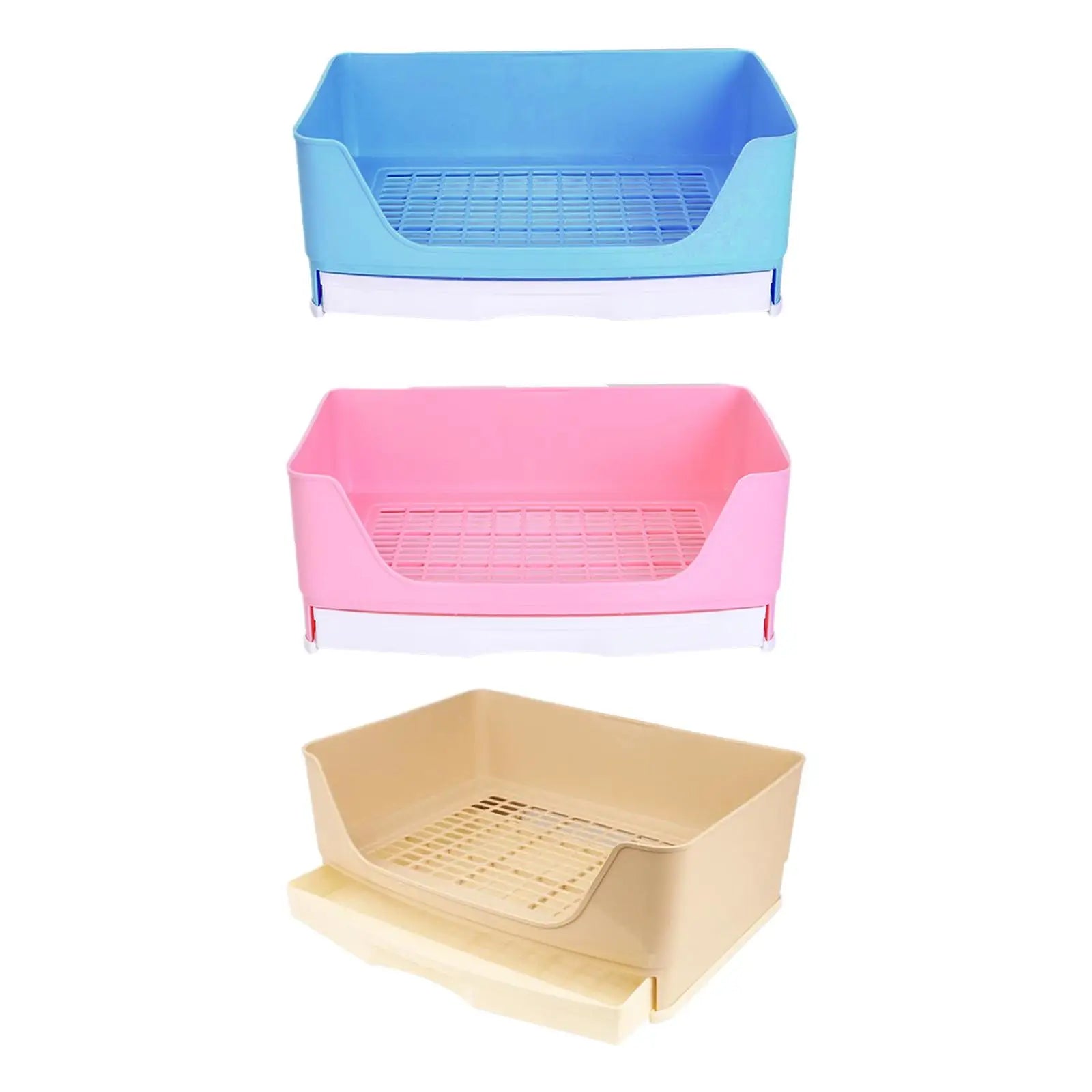 Rabbit Litter Box Portable Non Slip Bottom Pan Bunny Potty Trainer Corner for Chinchillas Ferrets Small Animals Pet Accessories Zpaxo