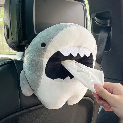 Cartoon Animals Car Paper Boxes Tissue Box Inner Armrest Sun Visor Zpaxo shark