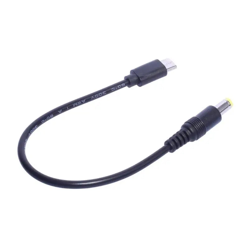 652F Versatile Tablet Charging Cable, Type C to DC5.5X2.1mm Male Cable Zpaxo