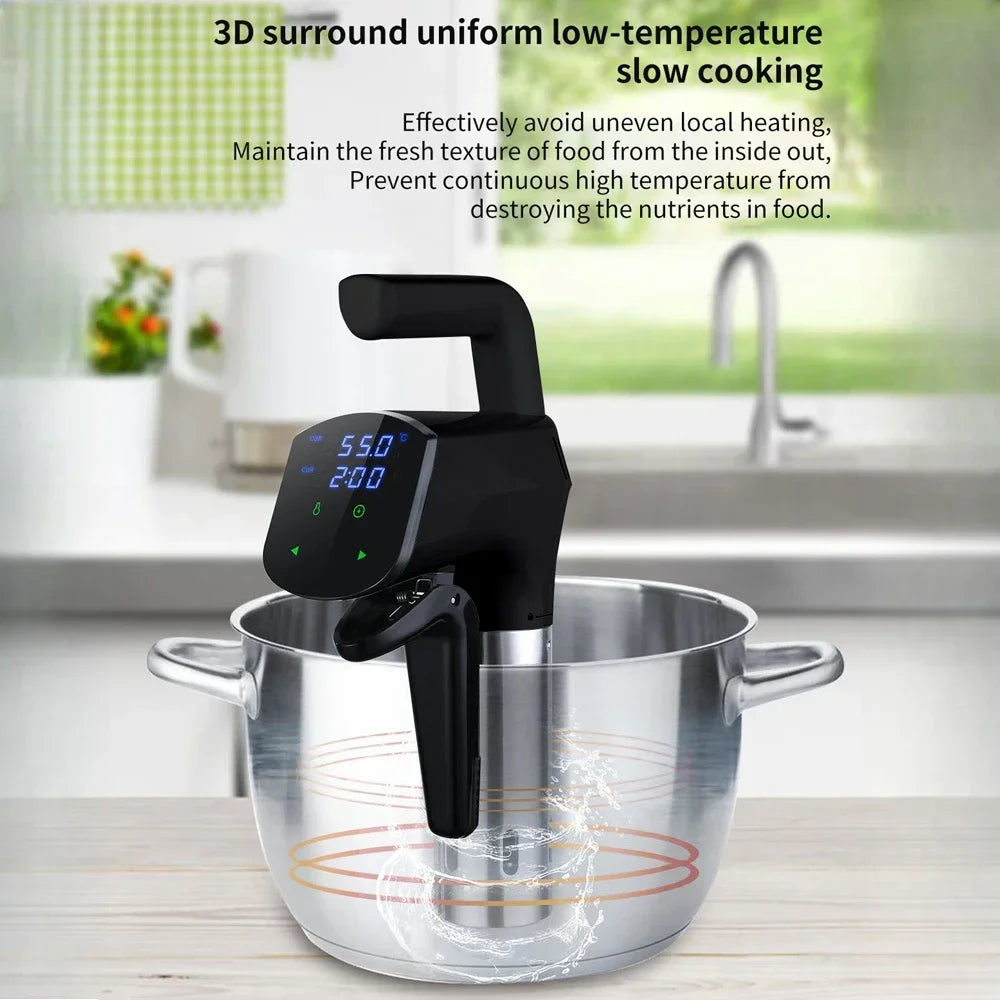 Waterproof Smart Slow Cooker 1100W Vacuum Sous Vide Cooker Digital Display Immersion Circulator Accurate slow Cooking Machine Zpaxo