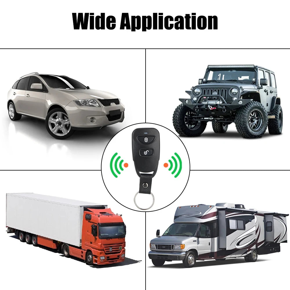 12V Universal Car Keyless Entry Central Locking Remote Control Wire