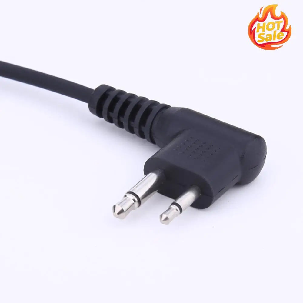 2Pcs Walkie Talkie Earpiece Headset Multifunctional 2-Pin Earphone Earpiece Headphone Privacy Accessories for Motorola CB Radio Zpaxo