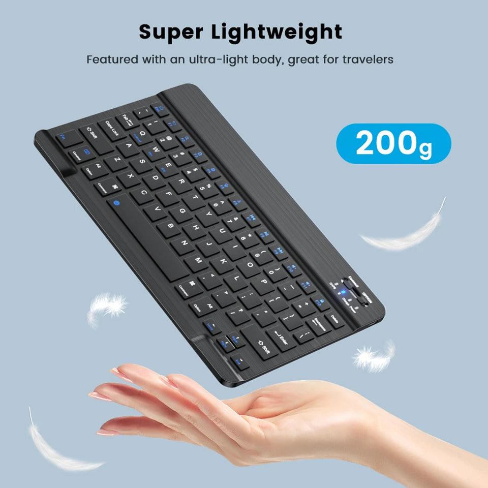 Mini Bluetooth Keyboard & Mouse – Spanish French Russian Korean Bluetooth Keyboard Zpaxo