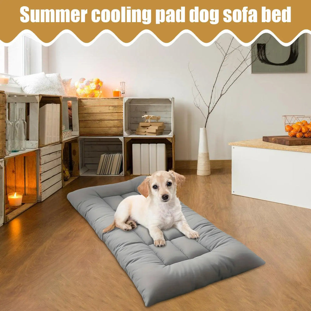 Large Dog Cooling Mat Breathable Cool Down Bed Anti-slip Pet Sleeping