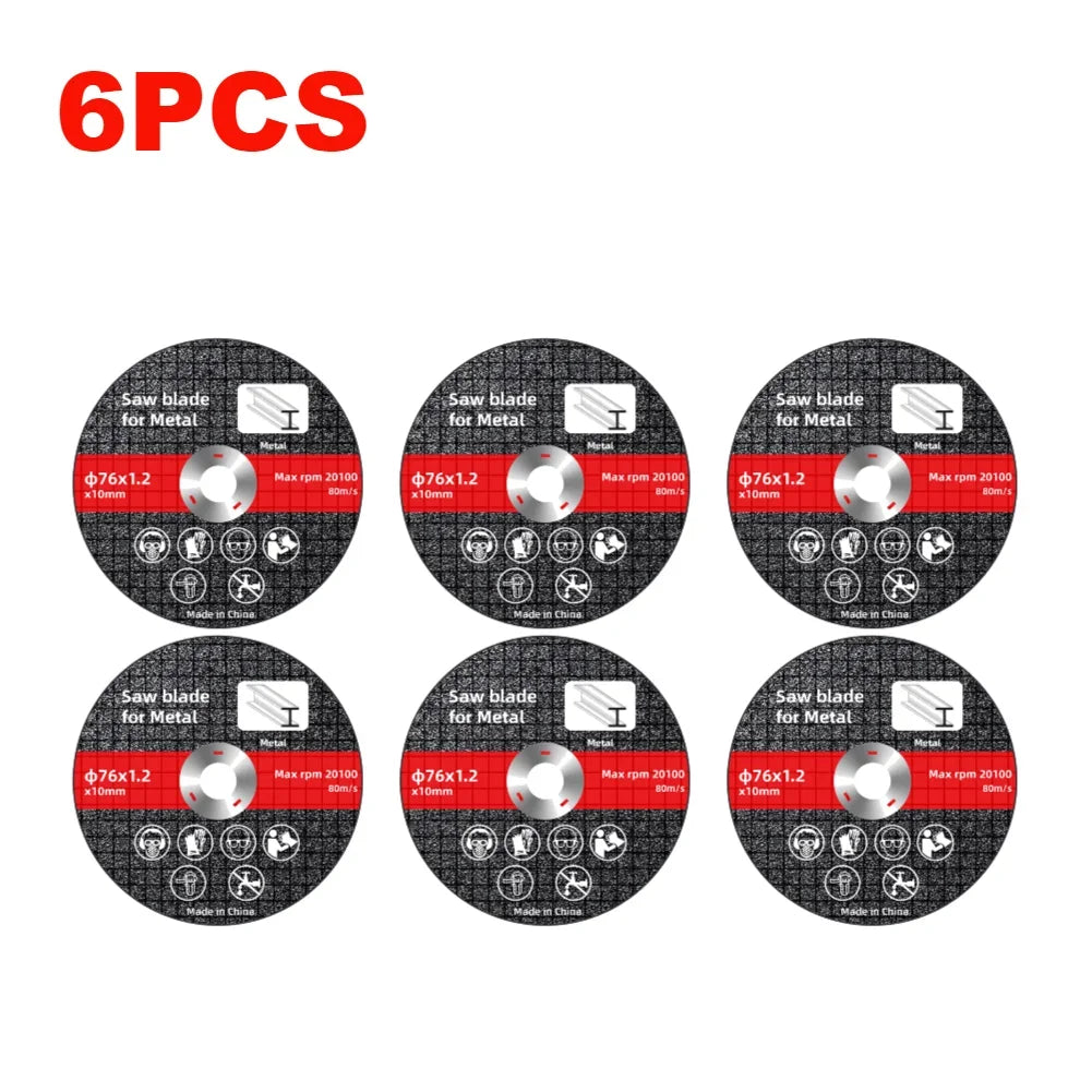 1/10PCS 76mm Metal Cutting Discs Wear Resistance Cut Off Circle Wheels Blades Cutting Wheels Angle Grinder Accessories Zpaxo 6PCS