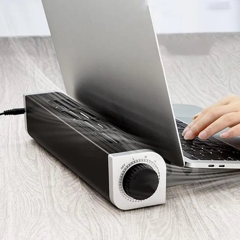 652F RGB Laptop Cooling Pad Gaming Cooler Fan Stand 3 Gears 12- Zpaxo