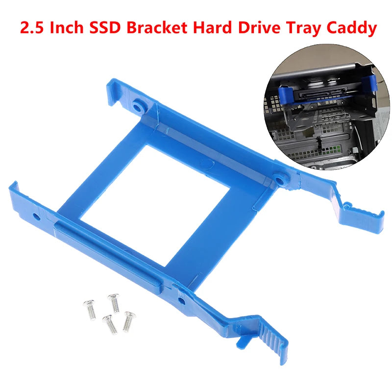 2.5 Inch SSD Hard Drive Disk Rack Bracket HDD Tray Caddy W/Screw For Dell Optiplex 3070 5070 7070 MT Repair Part Zpaxo one size