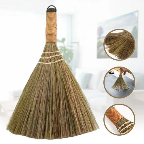 Japanese Short-Handle Broom – Soft Natural Bristles for Home Short Handle Broom Zpaxo