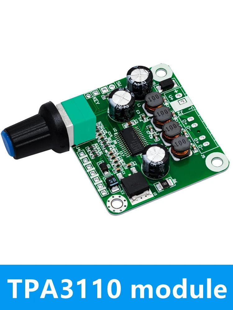 Bluetooth 4.2 TPA3110 15w+15W Digital Stereo Audio Power Amplifier Board Module 12V-24V car for USB Speaker,Portable Speaker Zpaxo TPA3110 No Bluetooth