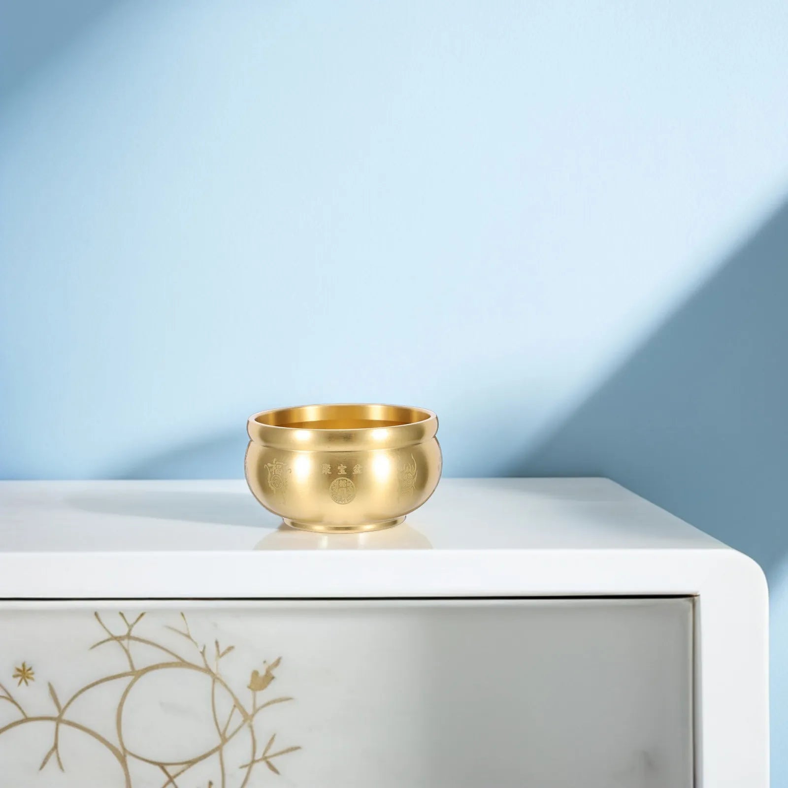 Copper Incense Burner Traditional Chinese Five-way Wealth God Design