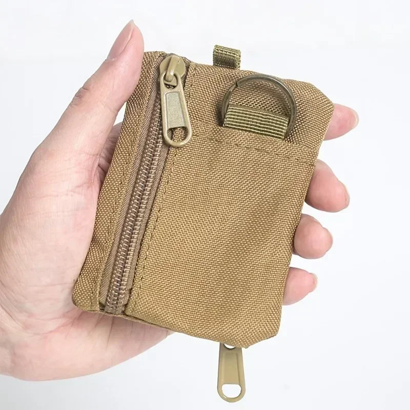 Mini Coin Purse Key Pouch Casual Nylon Zipper Sports Storage Bag