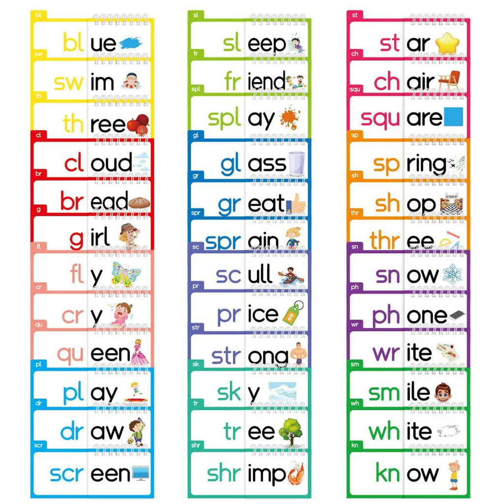 Phonics Word Family Build Book Spelling Improvement Supplies Read And Rhyme Books For Kids Boys Girls Kindergarten Preschoolers Zpaxo