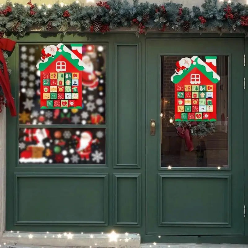 Interactive 24 Window Christmas Countdowns Hanging Ornament Snowman