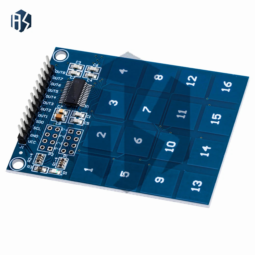 TTP229 16-Channel Digital Capacitive Touch Sensor Module for Arduino Compatible Zpaxo