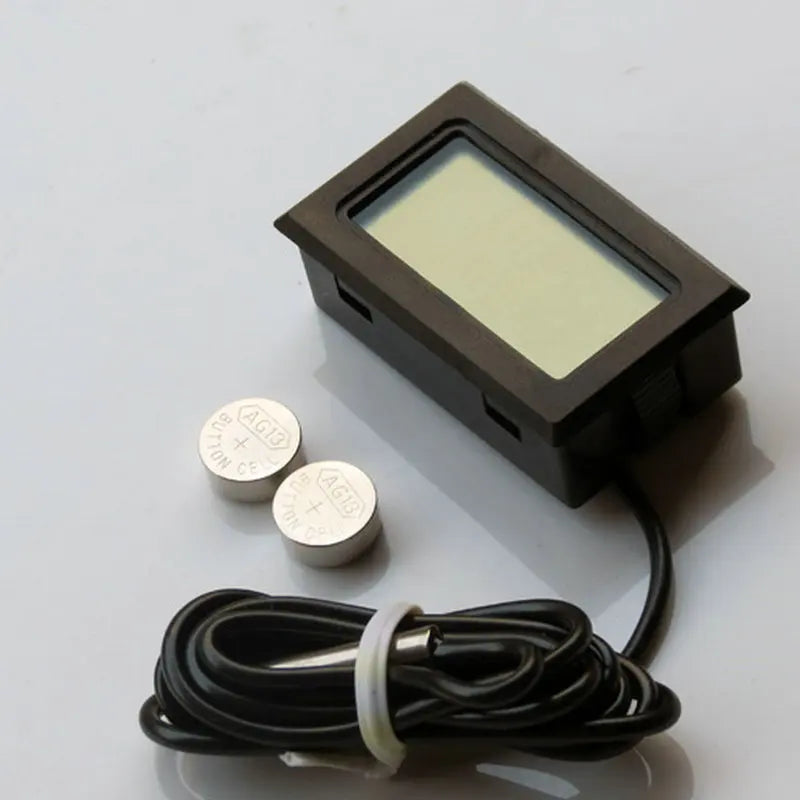 Car Digital Thermometer Mini LCD Temperature Indoor Outdoor Aquarium Temperature Tester Monitor Embedded Temperature Sensor Zpaxo