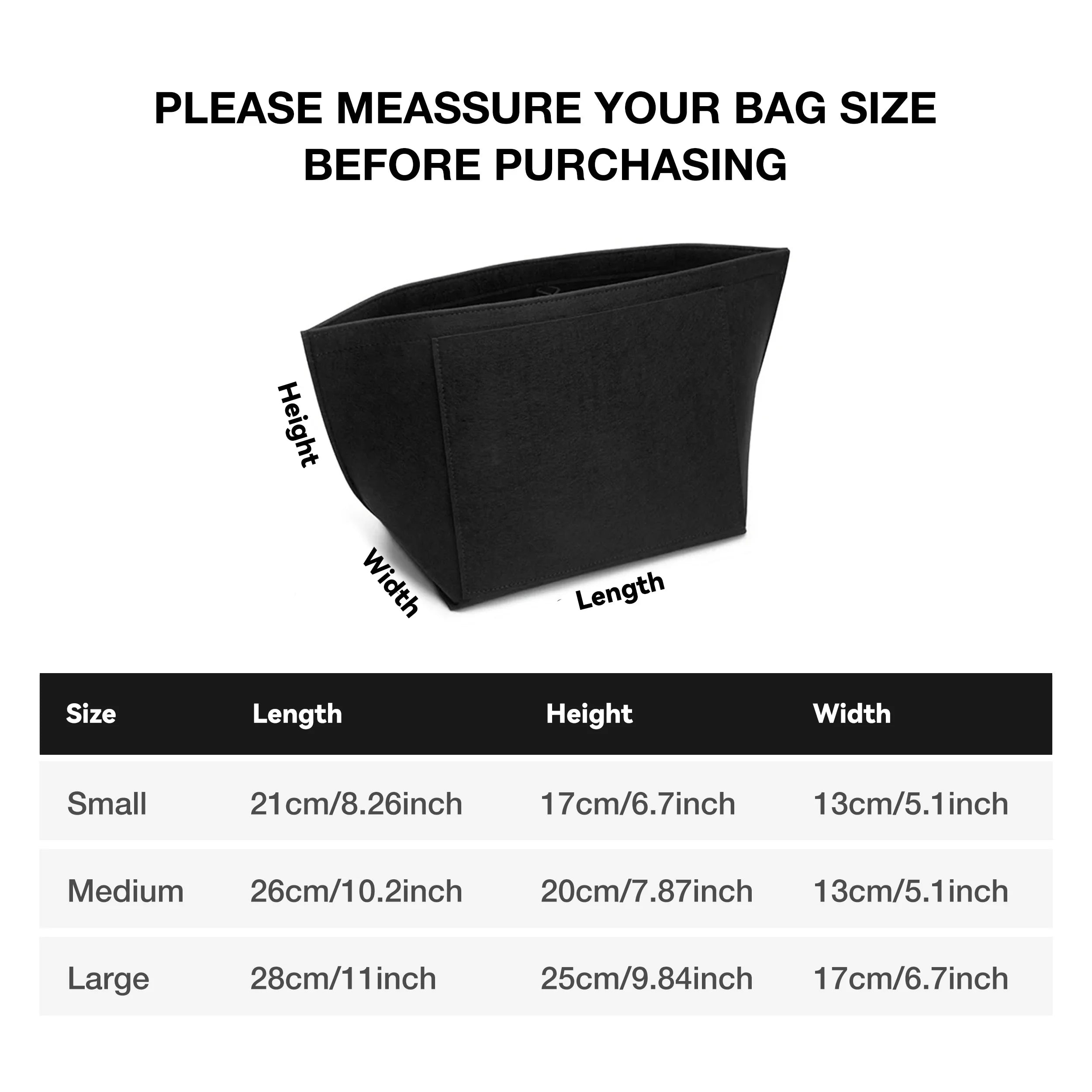 Felt Purse Organizer Insert – Handbag Liner & Travel Bag Purse Organizer Insert Zpaxo