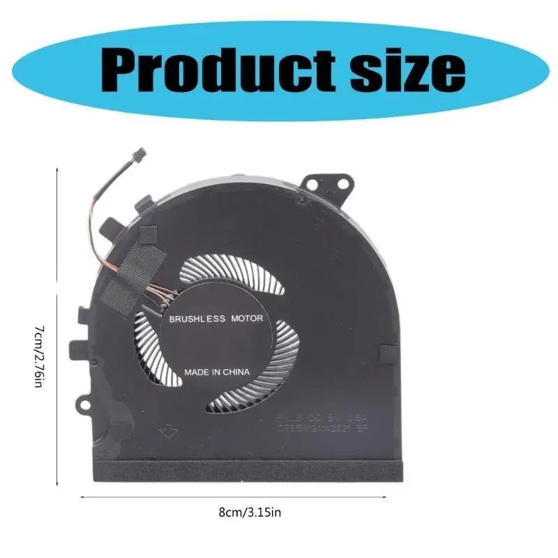 652F for Blade 15 RZ09-0301 02385 Laptop CPU Cooling Fan 5V 0.5A GPU Radiator Zpaxo