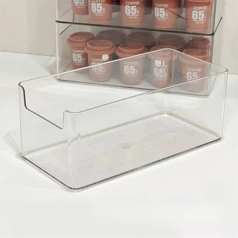 Multifunctional Transparent Storage Box Durable Office Desk Medicine