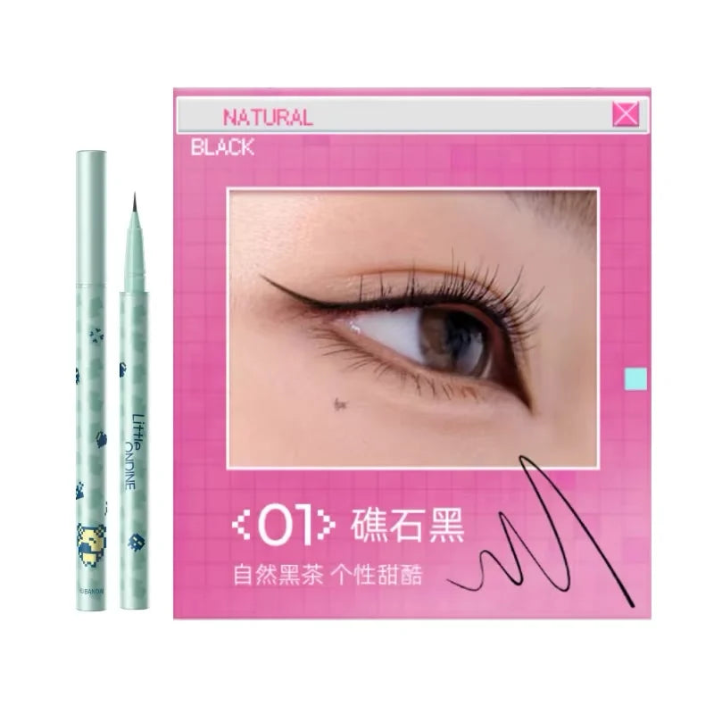 Little Ondine Japan Electronic Pets Cute Surprise Makeup Eyeshadow Lip Tint Eyeliner Pencil Essence Spray Eyebrow Facial Makeup Zpaxo Eyeliner 01