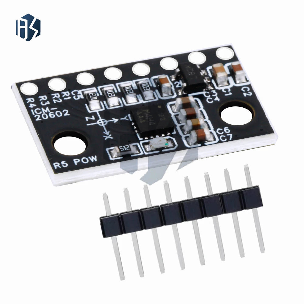 Low-Noise 6-Axis Gyroscope Accelerometer: ICM-20602 3.3-5V High-Precision Module –for Arduino Ready Zpaxo