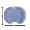 Body Shower Foot Scrubber Brush Wash The Body Cleanser Silicone Sponge Bath Massage Mat Back Brush Wall Mounted with Suction Cup Zpaxo blue pad