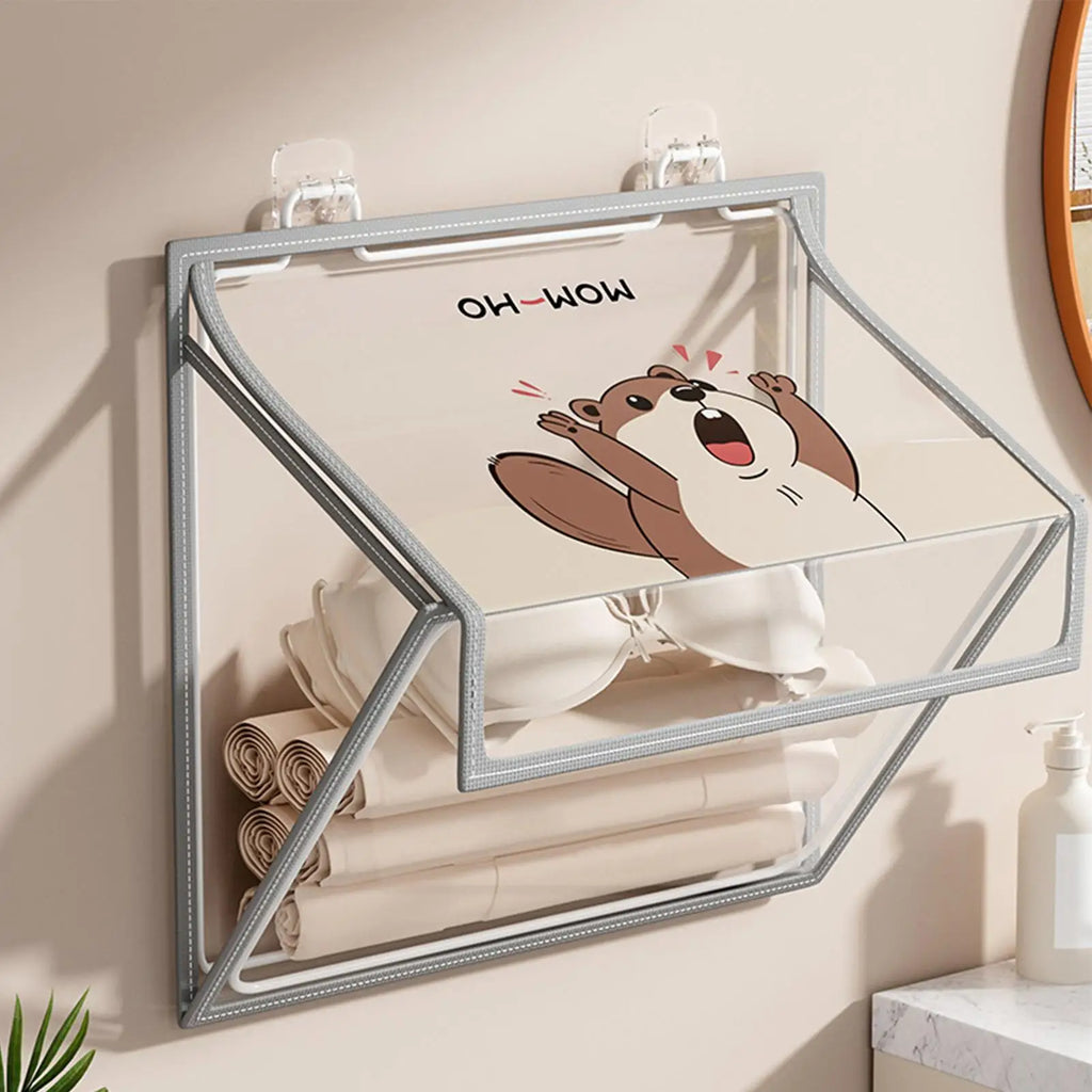 Wall Mounted Laundry Hamper Foldable Waterproof Space Saving Storage