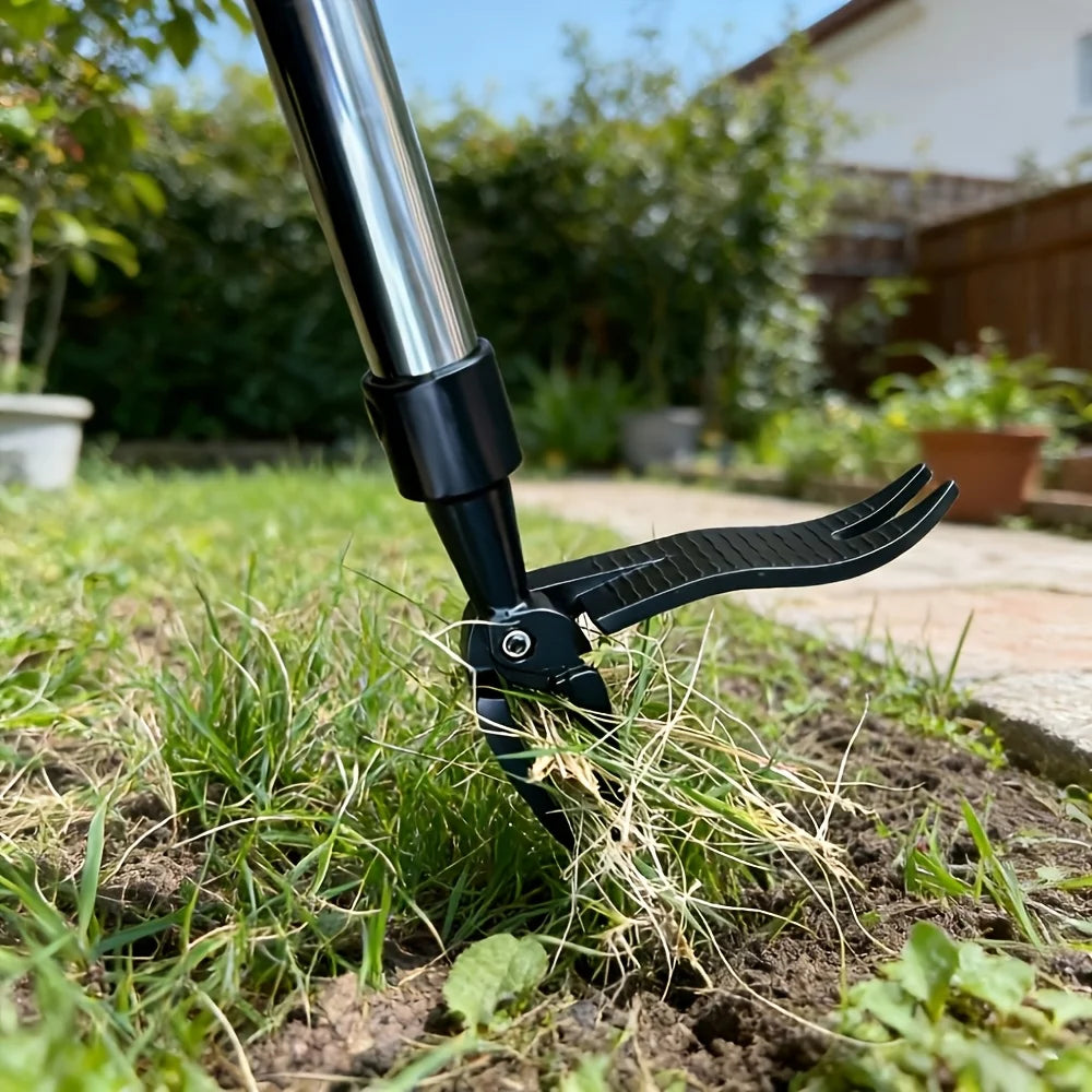 Heavy-duty Metal Vertical Weed Remover Lawns Gardens Flower Beds