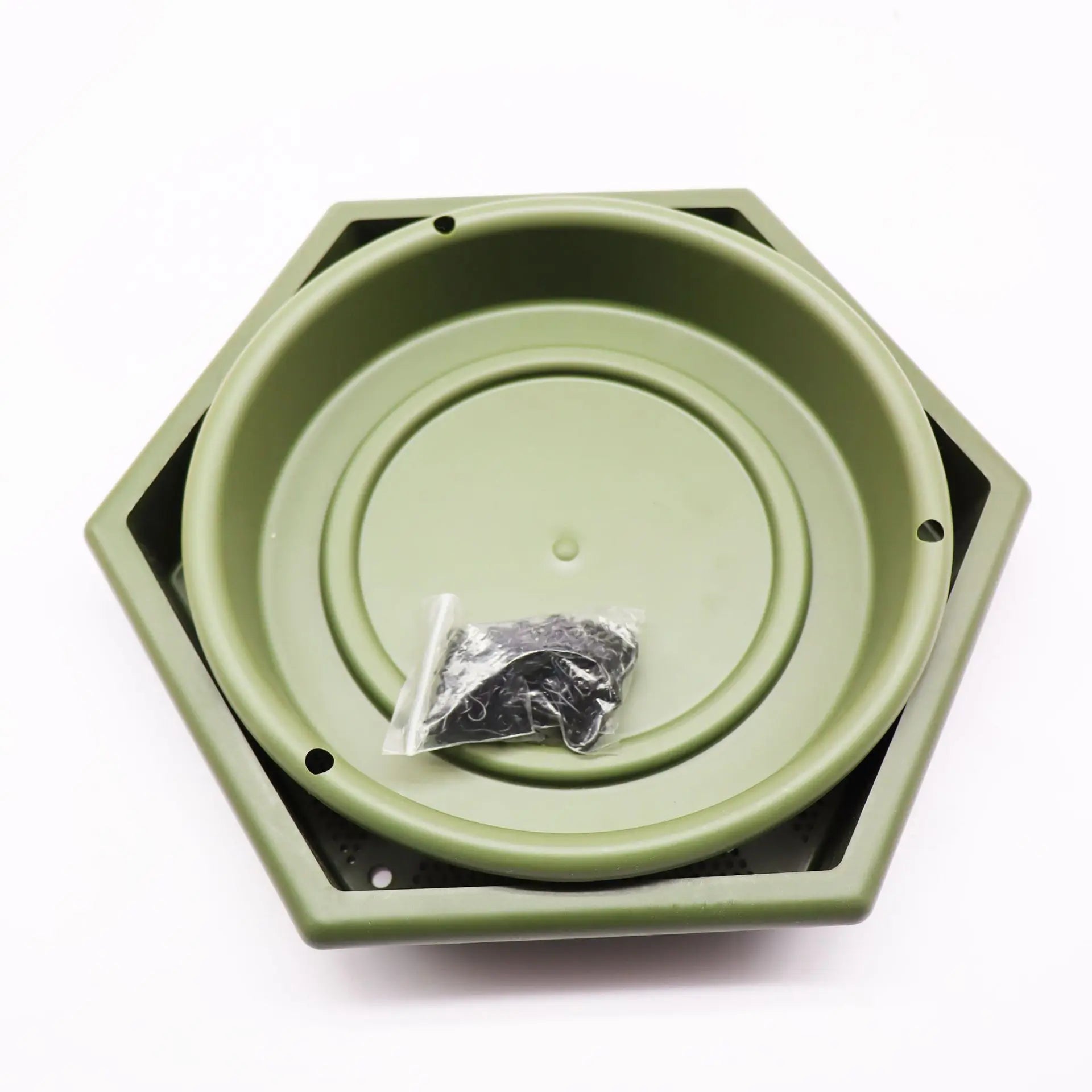 Hanging Wild Bird Seed Feeder Water Dispenser Outdoor Garden Zpaxo Green