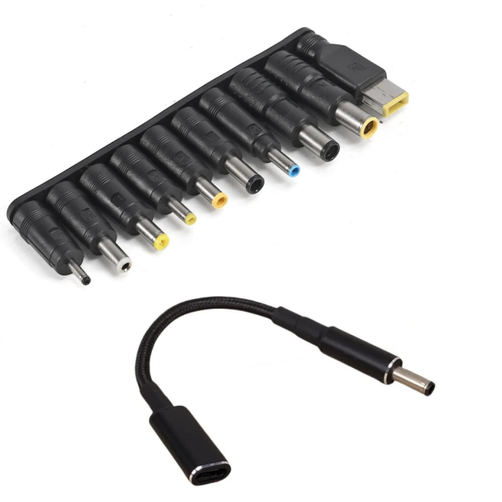 1 Universal Laptop Notebook Input DC Plug 65W C Power Connector